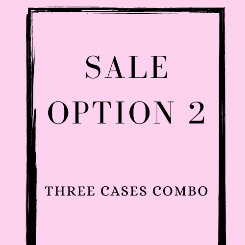 Three cases combo ( pick your color and MAIN charm)